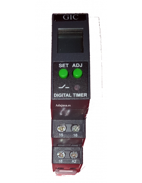 DIN rail digital multifunction timer