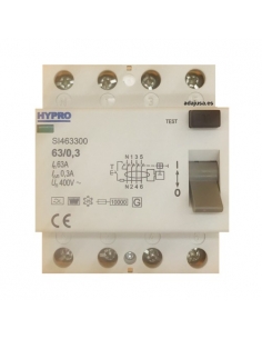 4-poliges Differential 63A 300mA Superimmunisiert - Hypro 2