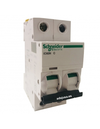 2-poliger 63A (2x63A) Leistungsschalter IC60N C 6kA - Schneider