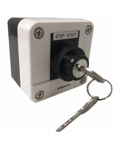 Caja selector con llave 2 posiciones stop - start completa ADJ-e