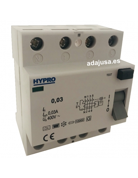 Differential 4 Pole 40A 30mA Superimmunisiert 10kA