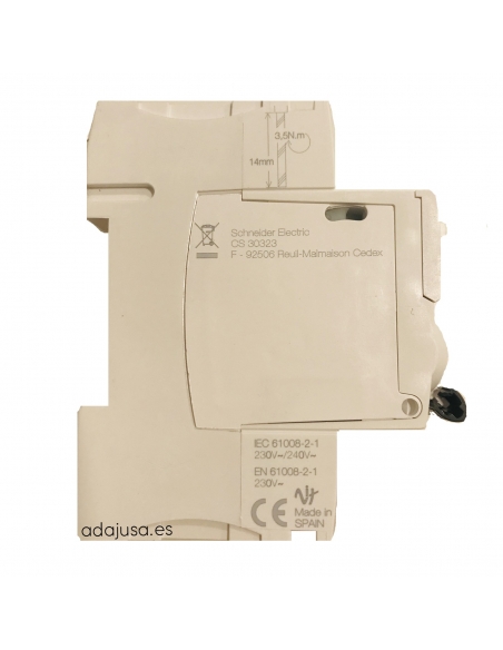 Einphasiger Fehlerstromschutzschalter 63A 30mA AC iID - Schneider
