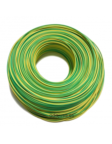 Cable flexible unipolar 2,5 mm2 color tierra