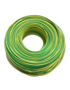 Unipolar flexible cable roll 1 mm2 earth color 200m