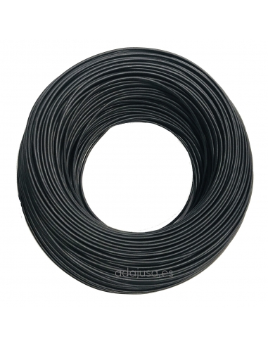 Einpoliges flexibles Kabel 1 mm2 Farbe schwarz