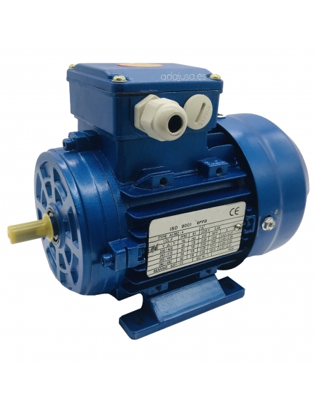 Drehstrommotor 5,5Kw 7,5CV 230/400V 1500 U/min IE1 Flansch B3 Reduzierte Gehäuseschenkel