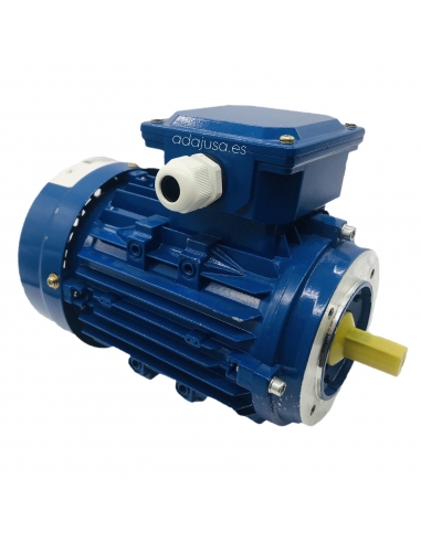 Three-phase motor 0.55Kw 0.75HP 230/400V 750 rpm B14 flange aluminum casing