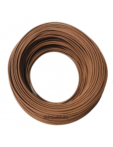 Rollo de cable flexible unipolar 1 mm color marron 100m