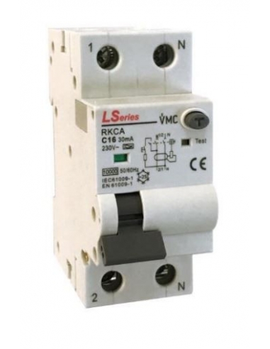 MCB circuit breaker Differential 32A 300mA Class A - LS