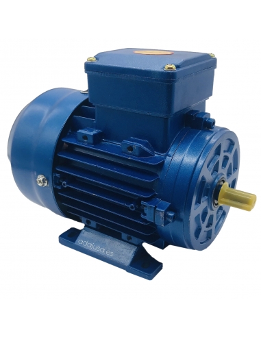 Single-phase motor 0.75Kw 1HP 230V 1500 rpm medium starting torque, Flange B3 foot