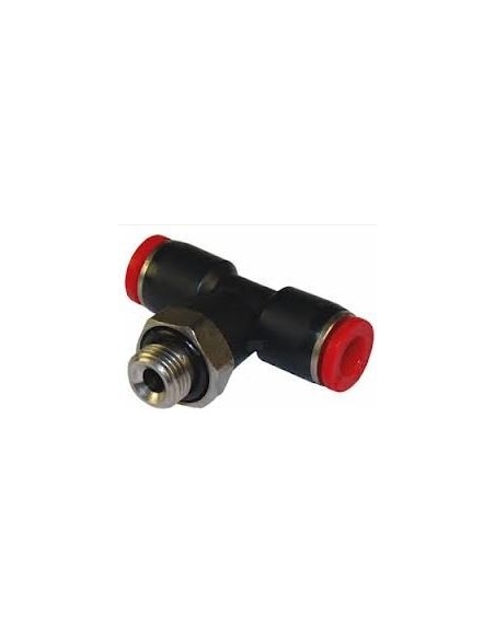 T"-Fitting mit Zentralgewinde 1/8 Rohrdurchmesser 6