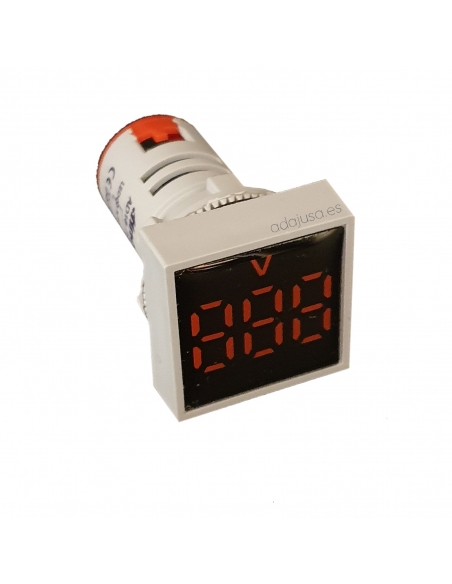 Digitales Schalttafelvoltmeter 60-500Vac quadratisch 22mm