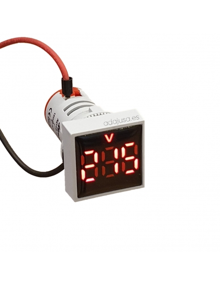 60-500VAC squared digital voltmeter 22mm