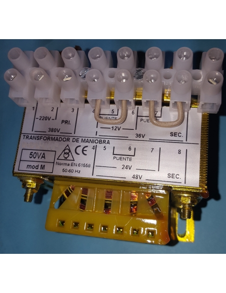 Transformator 200VA E:230/400V S:12/24/36/48 IP-00