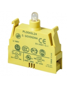 Lampenhalterblock mit integrierter LED 12V - Giovenzana