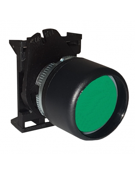 Green switch push-button head with interlock - Giovenzana