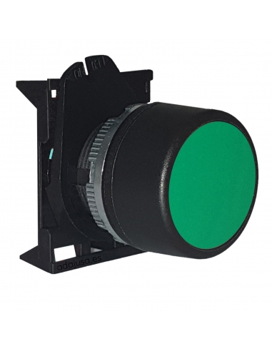 Green switch push-button head with interlock - Giovenzana