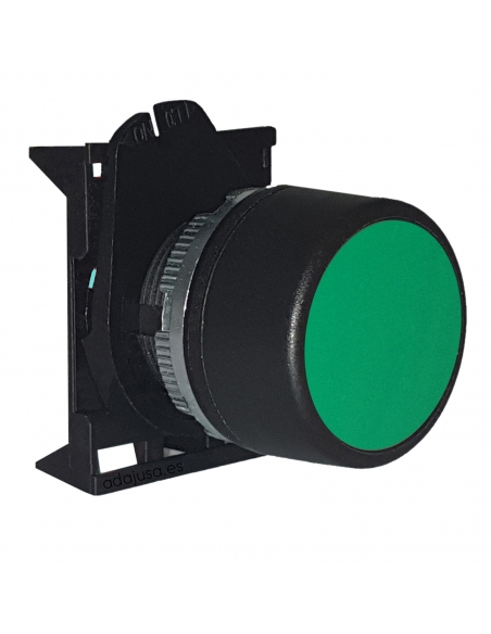 Green switch push-button head with interlock - Giovenzana