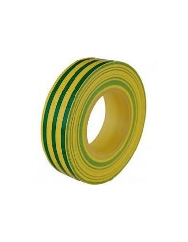 Isolierband gelb/grün 19mmx0,15mm Rolle von 10m