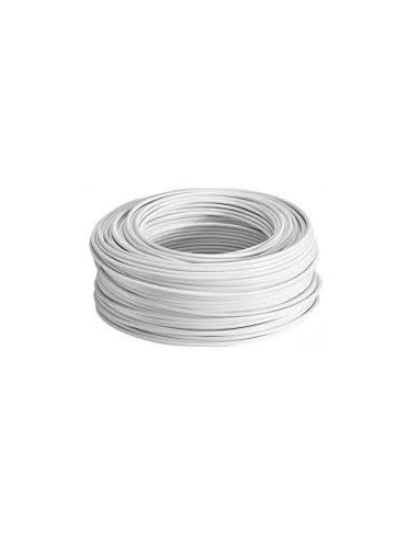 Rollo de cable flexible unipolar 0.75 mm color blanco 100m