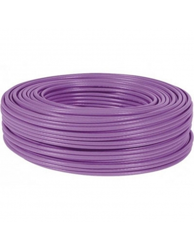 Rollo de cable flexible unipolar 0,75 mm color violeta 100m