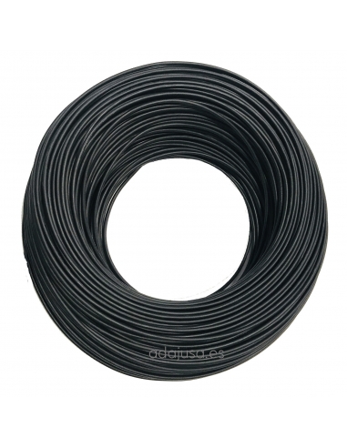 Rollo de cable flexible unipolar 0,75 mm color negro 100m