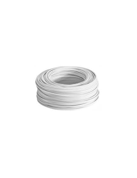 Unipolar flexible cable roll 1 mm white 100m