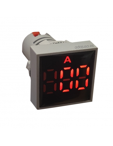 Digitales Panel Amperemeter 0-100Aca quadratisch 22mm
