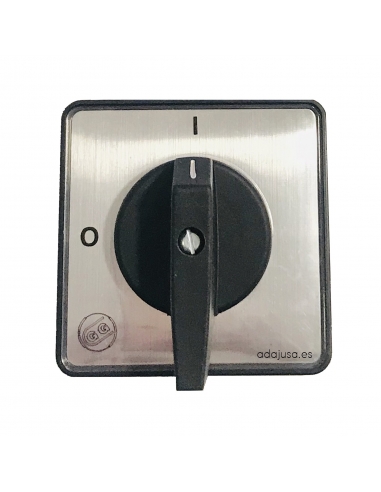 Front control plate 0-1 125/200A 88x88mm - Giovenzana