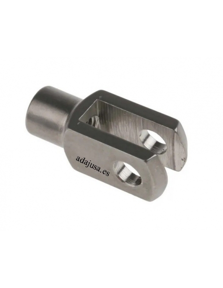 Edelstahl-Gabelkopf, Innengewinde 12x24FG M12x1,25 - ADAJUSA