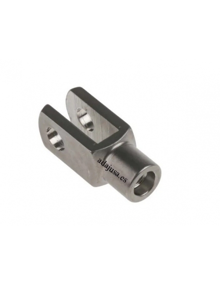 Edelstahl-Gabelkopf, Innengewinde 12x24FG M12x1,25 - ADAJUSA