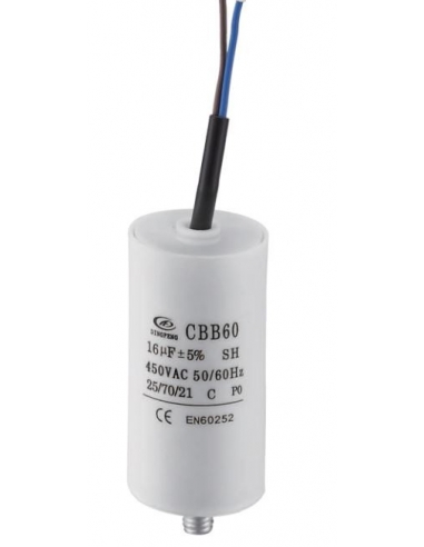 Permanent capacitor 5uF 450Vac M8