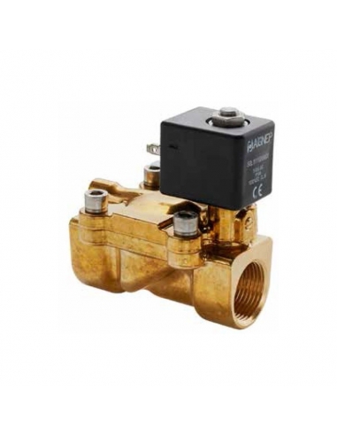 Solenoid valve fluids 3/8 2/2 closed 24Vcc indirect drive - adajusa.es