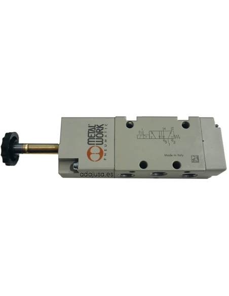 1/8 5-way monostable solenoid valve without coil - Metal Work - adajusa.es