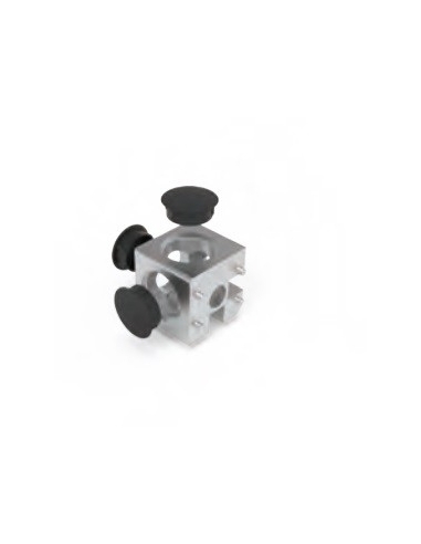 Cubo conector para perfileria 3D 45-10 - ADAJUSA