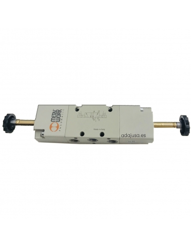Solenoid valve 1/4 5 vias 3 positions escape centers - Metal Work - adajusa.es