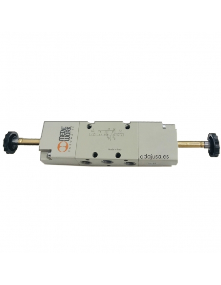Solenoid valve 1/4 5 vias 3 positions pressure centers - Metal Work - adajusa.es