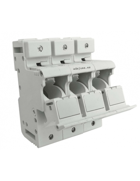 10x30 3 pole fuse holder for electronic equipment protection|ADAJUSA