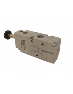 magnetventil 1/4 3 Wege monostabil unterstützt 24Vdc 2,5W - Metal Work - ADAJUSA 2