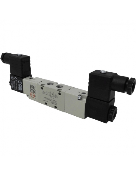 Solenoid valve 1/8 5 ways bistable 110 Vac - Metal Work - ADAJUSA