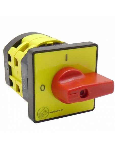 Giovenzana 25A Nockenschalter für Frontkontrollplatte 64x64mm roter Knopf : ADAJUSA : preis