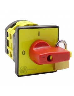 Giovenzana 25A Nockenschalter für Frontplatte 48x48mm roter Knopf mit Verriegelungsmechanismus : ADAJUSA : preis