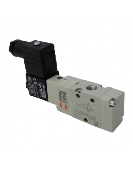 magnetventil 1/4 3 Wege monostabil 24Vdc 2,5W - Metal Work - ADAJUSA