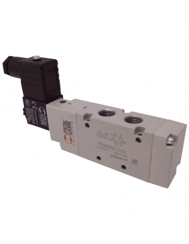 Solenoid valve 1/4 5-way monostable 24Vdc 2W Metal Work