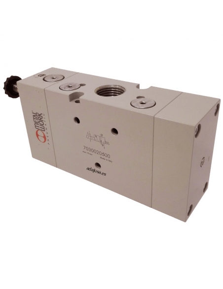 electrovalve 1/2 3-way assisted monostable without coil - Metal Work