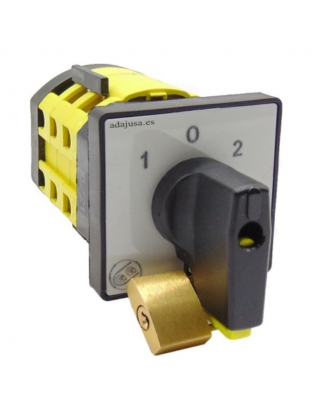 Inverter switch single-phase 20a full 48x48 black padlock - Giovenzana