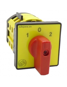 Inverter switch single-phase 25a full 64x64 red - Giovenzana