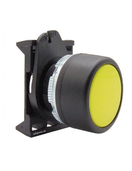 Yellow switch push-button head with PPPN3 interlocking - Giovenzana