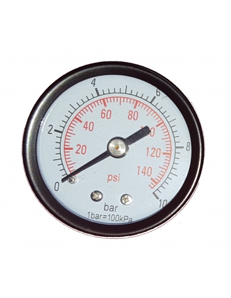 Manometer Ø50 1/4 0-12 Kgr metal box - ADAJUSA