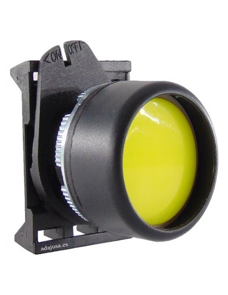 Yellow switch push-button head with PPPN3 interlocking - Giovenzana adajusa